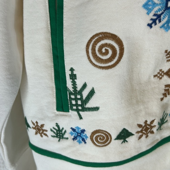 Round Two Multicolor Knit Collection Hooded SweatShirt Size Large - Picture 6 of 9